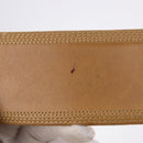 LOEWE Belt Leather 32.3"" Beige Gold Auth 196560-9
