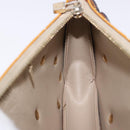 LOUIS VUITTON Monogram Vernis Lexington Pouch Flower Beige M92246 LV Auth 196561-17