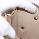 LOUIS VUITTON Monogram Vernis Lexington Pouch Flower Beige M92246 LV Auth 196561-12