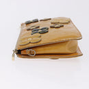 LOUIS VUITTON Monogram Vernis Lexington Pouch Flower Beige M92246 LV Auth 196561-4