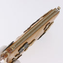 LOUIS VUITTON Monogram Vernis Lexington Pouch Flower Beige M92246 LV Auth 196561-5