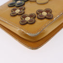 LOUIS VUITTON Monogram Vernis Lexington Pouch Flower Beige M92246 LV Auth 196561-7