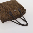 BOTTEGAVENETA Hand Bag Nylon 2 Set Brown Silver Auth 196566-13