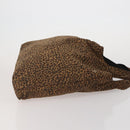 BOTTEGAVENETA Hand Bag Nylon 2 Set Brown Silver Auth 196566-4