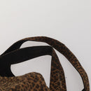 BOTTEGAVENETA Hand Bag Nylon 2 Set Brown Silver Auth 196566-6