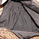 BOTTEGAVENETA Hand Bag Nylon 2 Set Brown Silver Auth 196566-9
