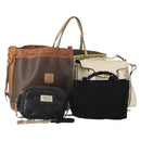 Salvatore Ferragamo Celine Maison Margiela Macadam Canvas Bag 5 Set Auth 196568-1