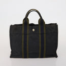 HERMES Valentino Chanel New Travel Line Bag Nylon Canvas 5 Set Black Auth 196569-14