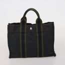 HERMES Valentino Chanel New Travel Line Bag Nylon Canvas 5 Set Black Auth 196569-15
