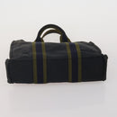 HERMES Valentino Chanel New Travel Line Bag Nylon Canvas 5 Set Black Auth 196569-17