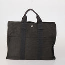 HERMES Valentino Chanel New Travel Line Bag Nylon Canvas 5 Set Black Auth 196569-2