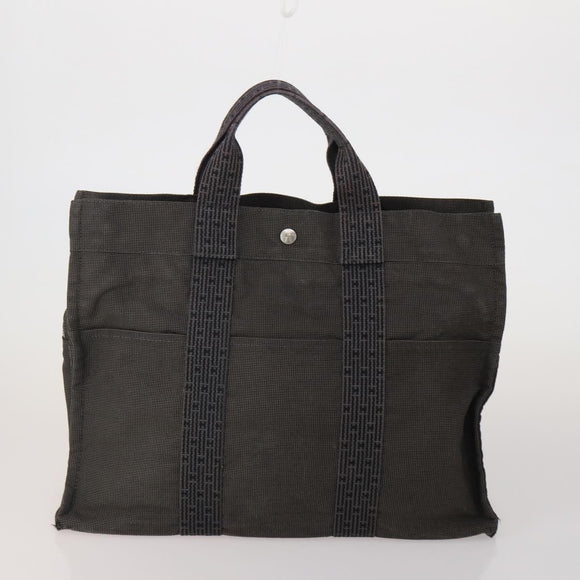 HERMES Valentino Chanel New Travel Line Bag Nylon Canvas 5 Set Black Auth 196569