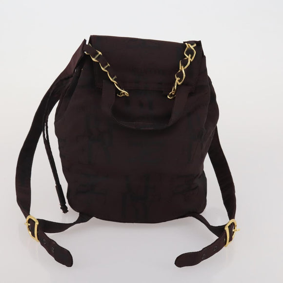 HERMES Valentino Chanel New Travel Line Bag Nylon Canvas 5 Set Black Auth 196569