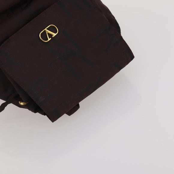 HERMES Valentino Chanel New Travel Line Bag Nylon Canvas 5 Set Black Auth 196569