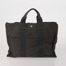 HERMES Valentino Chanel New Travel Line Bag Nylon Canvas 5 Set Black Auth 196569-3