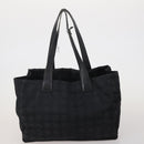 HERMES Valentino Chanel New Travel Line Bag Nylon Canvas 5 Set Black Auth 196569-7