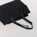 HERMES Valentino Chanel New Travel Line Bag Nylon Canvas 5 Set Black Auth 196569-9
