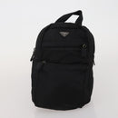 PRADA Hand Bag Nylon Leather 3 Set Black Auth 196571-16