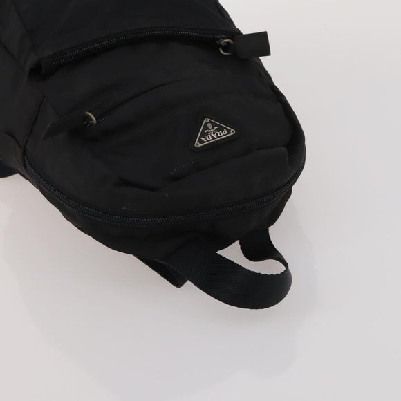 PRADA Hand Bag Nylon Leather 3 Set Black Auth 196571