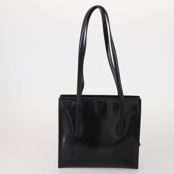 PRADA Hand Bag Nylon Leather 3 Set Black Auth 196571