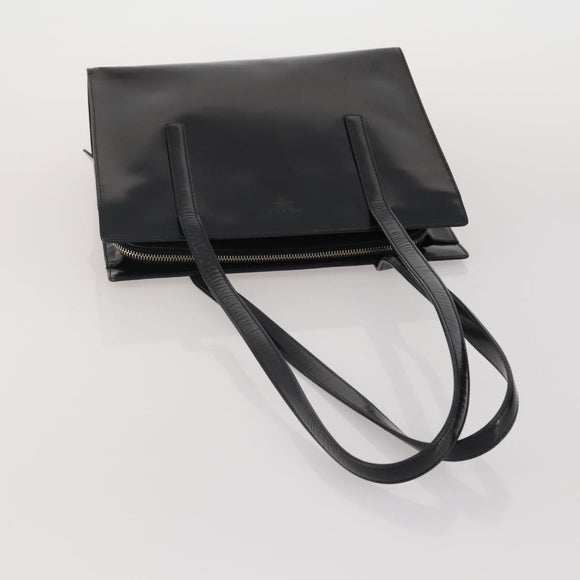 PRADA Hand Bag Nylon Leather 3 Set Black Auth 196571