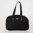 PRADA Hand Bag Nylon Leather 3 Set Black Auth 196571-9