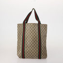GUCCI GG Supreme GG Canvas GG Crystal Web Sherry Line Bag 4 Set Auth 196572-3