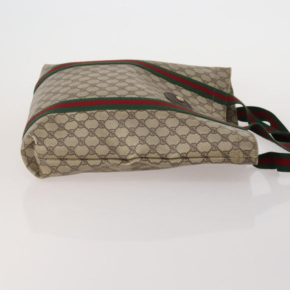 GUCCI GG Supreme GG Canvas GG Crystal Web Sherry Line Bag 4 Set Auth 196572
