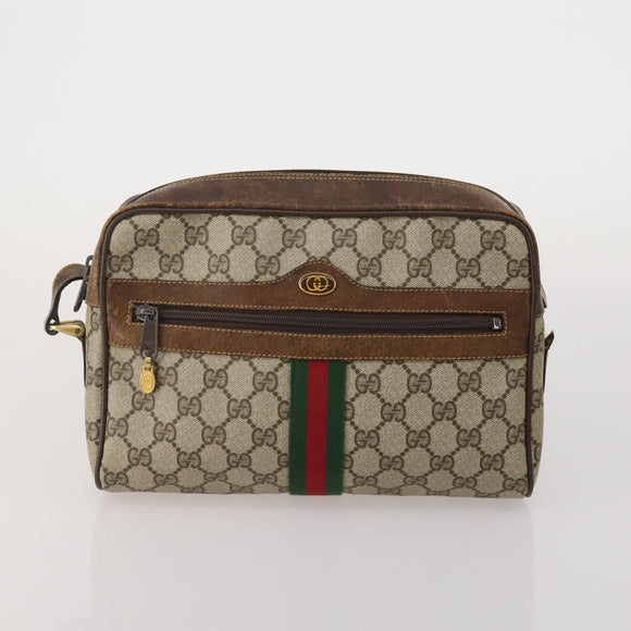 GUCCI GG Supreme GG Canvas GG Crystal Web Sherry Line Bag 4 Set Auth 196572