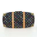 LOUIS VUITTON Monogram Multicolor Keepall 45 Bag Black M92640 Auth 196577SAV-7
