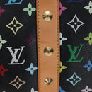 LOUIS VUITTON Monogram Multicolor Keepall 45 Bag Black M92640 Auth 196577SAV-8