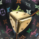 LOUIS VUITTON Monogram Multicolor Keepall 45 Bag Black M92640 Auth 196577SAV-17