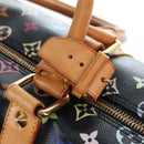 LOUIS VUITTON Monogram Multicolor Keepall 45 Bag Black M92640 Auth 196577SAV-21