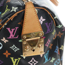 LOUIS VUITTON Monogram Multicolor Keepall 45 Bag Black M92640 Auth 196577SAV-28