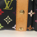 LOUIS VUITTON Monogram Multicolor Keepall 45 Bag Black M92640 Auth 196577SAV-2