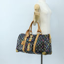 LOUIS VUITTON Monogram Multicolor Keepall 45 Bag Black M92640 Auth 196577SAV-34