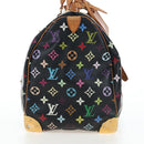 LOUIS VUITTON Monogram Multicolor Keepall 45 Bag Black M92640 Auth 196577SAV-6