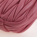 Miu Miu Matelasse Wonder Hand Bag Leather 2way Pink Gold Auth 196578M-13