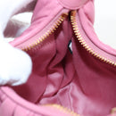 Miu Miu Matelasse Wonder Hand Bag Leather 2way Pink Gold Auth 196578M-19