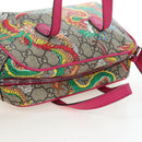 GUCCI GG Supreme Children's Hand Bag PVC 2way Beige Silver 525518 Auth 196579SAM-6
