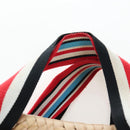 Miu Miu Straw Bag Hand Bag Raffia Beige Gold Auth 196583M-10