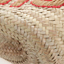 Miu Miu Straw Bag Hand Bag Raffia Beige Gold Auth 196583M-14