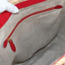 Miu Miu Straw Bag Hand Bag Raffia Beige Gold Auth 196583M-24