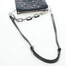 LOUIS VUITTON Monogram Emboss Kussan BB Shoulder Bag Black M22429 Auth 196585V-9