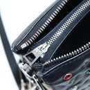LOUIS VUITTON Monogram Emboss Kussan BB Shoulder Bag Black M22429 Auth 196585V-24