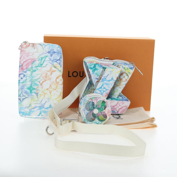 LOUIS VUITTON Monogram Pastel Colors LV Block Multicolor M57277 Auth 196587SAM