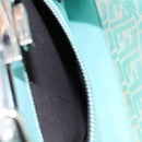 FENDI Zucca Canvas Peek A Boo Regular Bag Leather 2way Green Silver Auth 196588A-21
