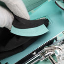 FENDI Zucca Canvas Peek A Boo Regular Bag Leather 2way Green Silver Auth 196588A-23