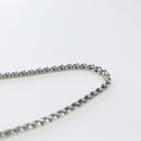 PRADA Chain Shoulder Bag Patent leather Silver Auth 196592M-14