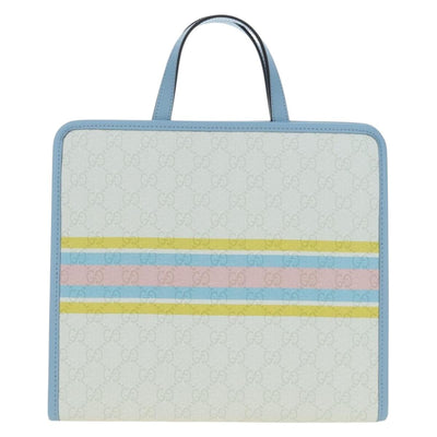 GUCCI GG Supreme Children's PVC Peter Rabbit White Blue 605614 Auth 196593SAM - 0